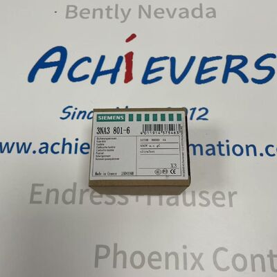 Link fusível HRC (alta capacidade de interrupção) de baixa tensão SIEMENS 3NA3801-6 de alta confiabilidade