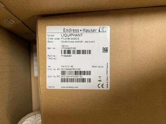 E+H FTL51B-34320/0 Liquiphant Interruptor de nível de diapasão vibrônico com classificação SIL
