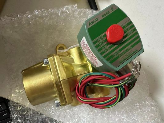 8344G074 110V Emerson ASCO Solenoide Valve 4 Way 1/2" NPT Corpo de latão de solenoide único