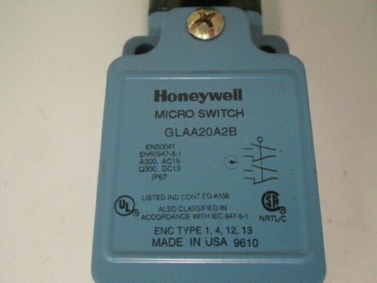 Honeywell GLAA20A2B Snap Action Limit Switch lateral rotativo 10A 600 VAC 250 VDC Série GLA de zinco