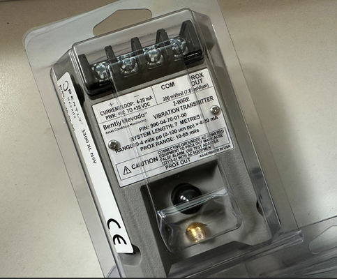 990-04-70-01-00 Bently Nevada 990 Transmissor de vibração 35mm DIN Rail Clips