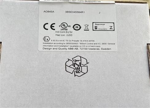 ABB AO845A 3BSE045584R1 saída analógica redundante ou única 4..20ma