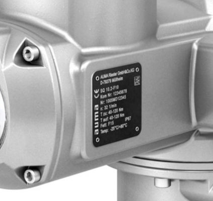 AUMA SQ 10.2-F10 Actuador de rotação de peças com comandos de actuadores máticos AM 01.1