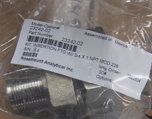 23242-02 Emerson Rosemount Sensores PH Adaptador de montagem 1,5" inserção 1" x 0,75"