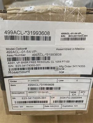 Emerson Rosemount PH Sensors 499ACL-01-54-VP 499ACL Sensor de cloro livre