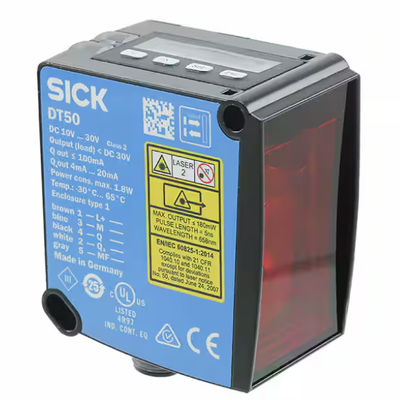 SICK DT50-P1113 Sensores de distância a laser Dx50 LC Display, 2 X LED