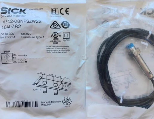 SICK IME12-08NPSZW2S Sensores de Proximidade Indutores IME Tensão de alimentação 10 V DC-30 V DC