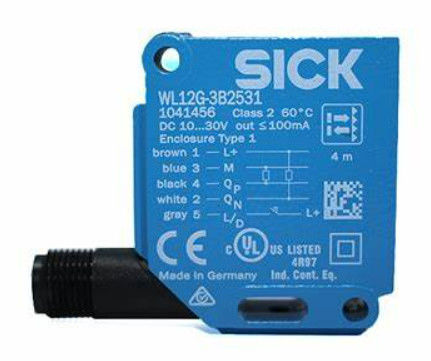 SICK WL12G-3B2531 Sensor fotoelétrico retangular para aplicações industriais