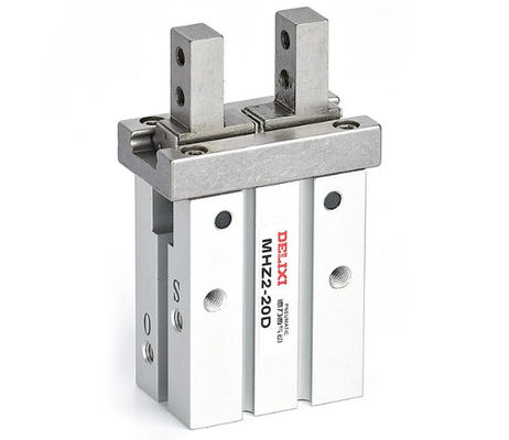 Corporação SMC MHZ2-20D Gripper, Ar, Dupla Ação, Tamanho do Furo:20mm, Paralelo 2-Dedo, 0,1-0,7 MPa