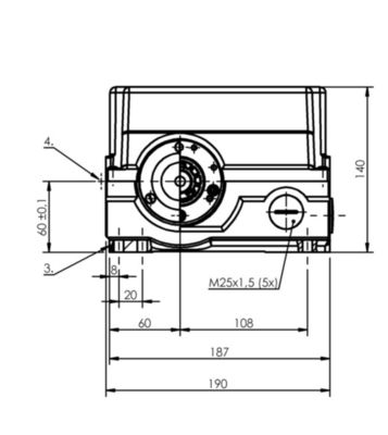 Balluff BSW000R Padrão Rotary Cam Switches Snap Contact Version