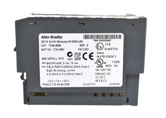 Allen-Bradley 1734-IE8C Ponto I/O módulo de entrada analógica para sinal de corrente