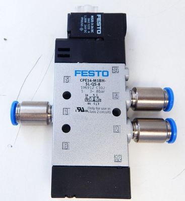 Festo CPE14-M1BH-5L-QS-8 válvula magnética não utilizada/OVP com ação elétrica