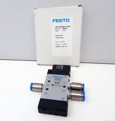 Festo CPE14-M1BH-5L-QS-8 válvula magnética não utilizada/OVP com ação elétrica