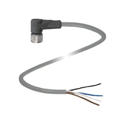 V1-W-A2-5M-PUR M12 Conector feminino de proteção contra soltura e instalação imprecisa