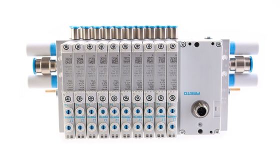 Festo Valve manifold VTUG com ligação multi-pin ou campobus VTUG-14-VRPT-B1T-Q12B-UB-Q6SU-24K+TTSC