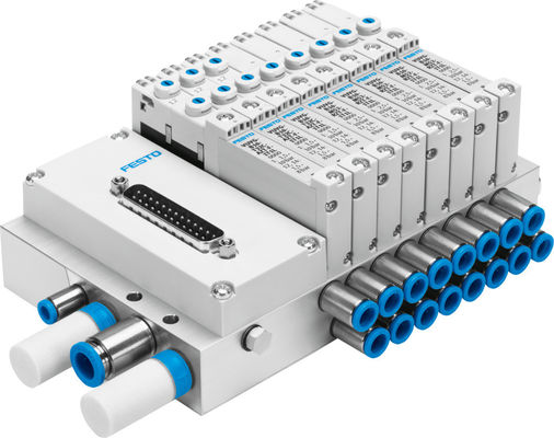 Festo VTUG-10-VRPT-B1T-Q10B-UB-QH6SU-16K+TTSC VTUG de coleção de válvulas com ligação multi-pin ou de campo