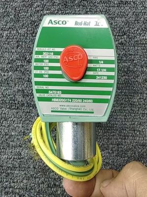 24 VDC Nivel de alimentação de entrada ASCO 8262G262 Red-Hat II Válvulas solenoides de ação direta Tipo de ação solenoide