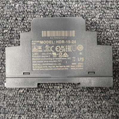MEAN WELL HDE-15-24 Fornecimento de energia ferroviária original com 1.47 KG selado