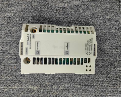 ABB RETA-01A série R RETA-01 é um módulo de adaptador Ethernet de 1 porta que suporta dois protocolos de comunicação