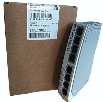 FL SWITCH 1008N 1085256 Comutador Ethernet Industrial com nível de proteção IP54 e constante de célula de 0,05 cm-1