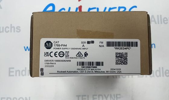 Allen Bradley 1769-PA4 1769 CompactLogix fonte de alimentação para Panelview Plus 7 linha de produtos