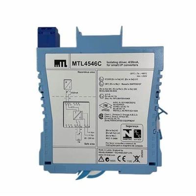 MTL4546C Isoladores intrinsecamente seguros Faixa de sinal Saída 4 a 20mA Indicação de potência verde