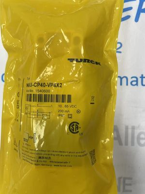 Turck NI40U-CP40-VP4X2 Sensor de Proximidade de Bloco Indutivo para Instalação Precisa Sem Fluxo