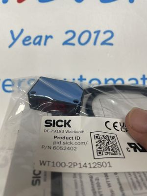 Sensores fotoelétricos SICK WT100-2P1412S01 Detecção precisa com alcance de detecção de 0 m a 40 m e repetibilidade de ≤ 2 %