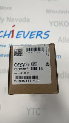 Phoenix VAL-MS 120 ST Tipo 2 Plugue de Proteção contra Surtos Tensão de Circuito Aberto -21 a -24 Vdc Comprimento Sem Rosca Opção 0 mm