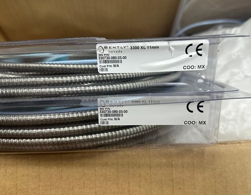 Bently Nevada 330730-080-03-00 3300 XL 11 mm cabo de extensão para fator de escala faixa de 5 a 1000 mV/g Sem adaptador de resistência