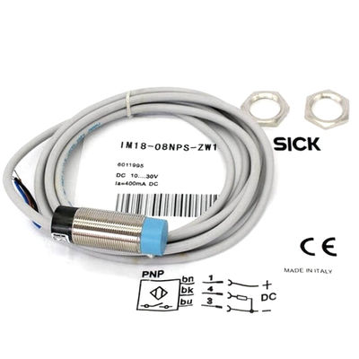 Otimize seus processos industriais com o sensor de proximidade SICK IM18-08NNS-ZW1, rosca M30 x 1.5