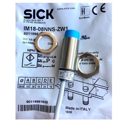 Otimize seus processos industriais com o sensor de proximidade SICK IM18-08NNS-ZW1, rosca M30 x 1.5