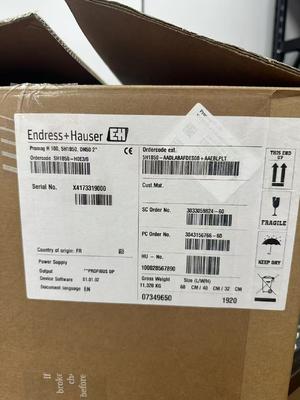 Medidor de vazão eletromagnético Endress Hauser 5H1B50-HOE3/0 com entrada de nível 1x Sensor FDU9x/8x