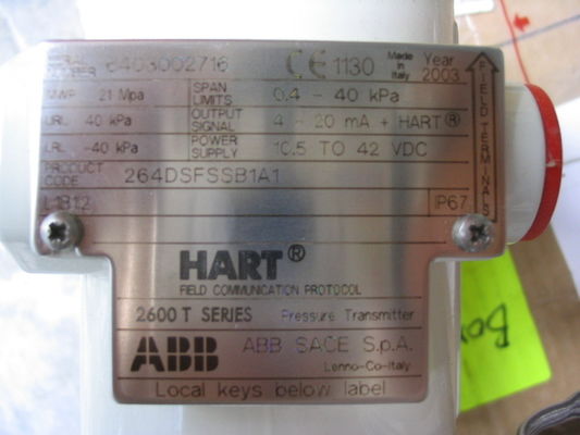 ABB 264DSFSSB1A1 Transmissor de pressão da série 2600 T