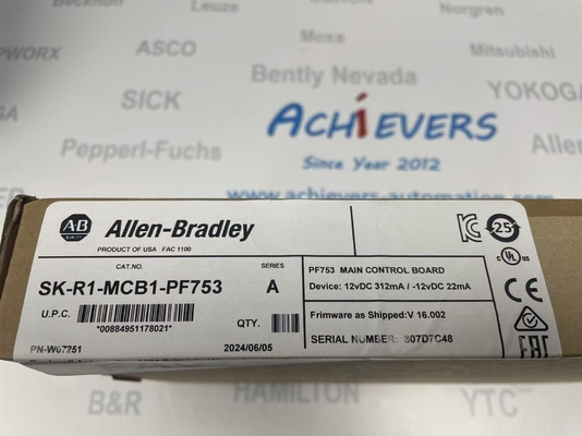 A peça sobressalente Allen-Bradley SK-R1-MCB1-PF753 é uma peça sobressalente da placa de comando principal