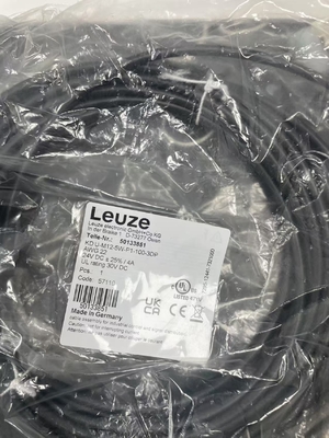 Leuze KD U-M12-5W-P1-100-3DP Cable de ligação Fluxo 0,70 Cv Projetado para instalações químicas e de energia