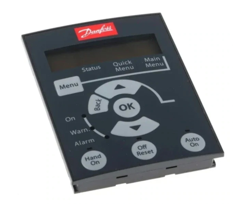 Danfoss 132B0100 Painel de controlo LCP WO-Potentiômetro para faixa de pressão de 0 bar a 8 bar Dissipação de potência ≤ 0,7 W