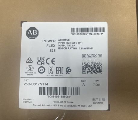 Acionamento de frequência ajustável Allen-Bradley 25B-D017N114