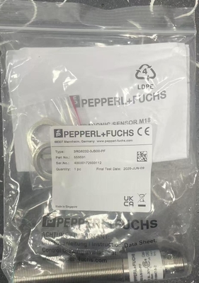 Sensor ultrassônico Pepperl+Fuchs 3RG6232-3JS00-PF com saída de relé