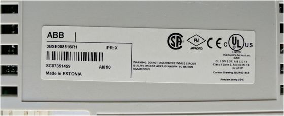 ABB 3BSE008516R1 Módulo de Entrada Analógica AI810 12Bit Comunicação HART