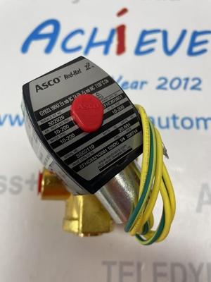 ASCO 8321G001 Válvula Solenoide Latão 3 Vias 125DC 1/4 Pol