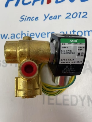 ASCO 8321G001 Válvula Solenoide Latão 3 Vias 125DC 1/4 Pol
