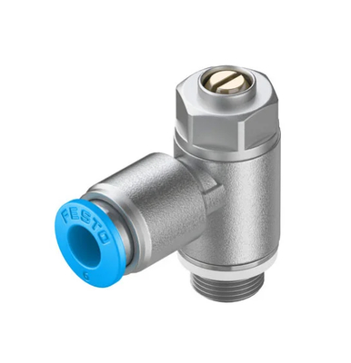 Festo válvula de regulação de caudal unidirecional GRLA-1/8-QS-6-D