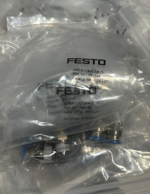 Festo válvula de regulação de caudal unidirecional GRLA-1/8-QS-6-D