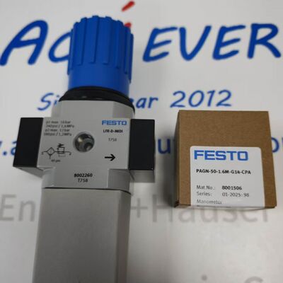 Festo PAGN-50-1.6M-G14-CPA EN 837-1 Manômetro de montagem em painel flangeado