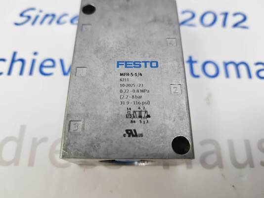 Válvula solenóide de gatilho piloto Festo MFH-5-1/4