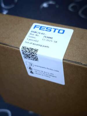 Conjunto de Peças de Desgaste FESTO DSBCG-63 | Kit de Reparo de Cilindro Pneumático