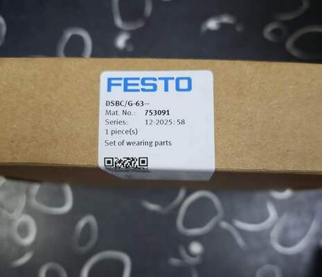 Conjunto de Peças de Desgaste FESTO DSBCG-63 | Kit de Reparo de Cilindro Pneumático