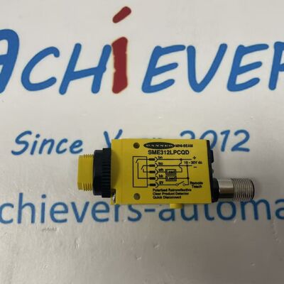 Sensor fotoelétrico retrorrefletivo polarizado de alto desempenho BANNER SME312LPCQD