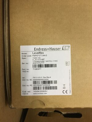 E+H FMP57-2TLM4/0 Transmissor de Nível de Radar de Ondas Guiadas Levelflex